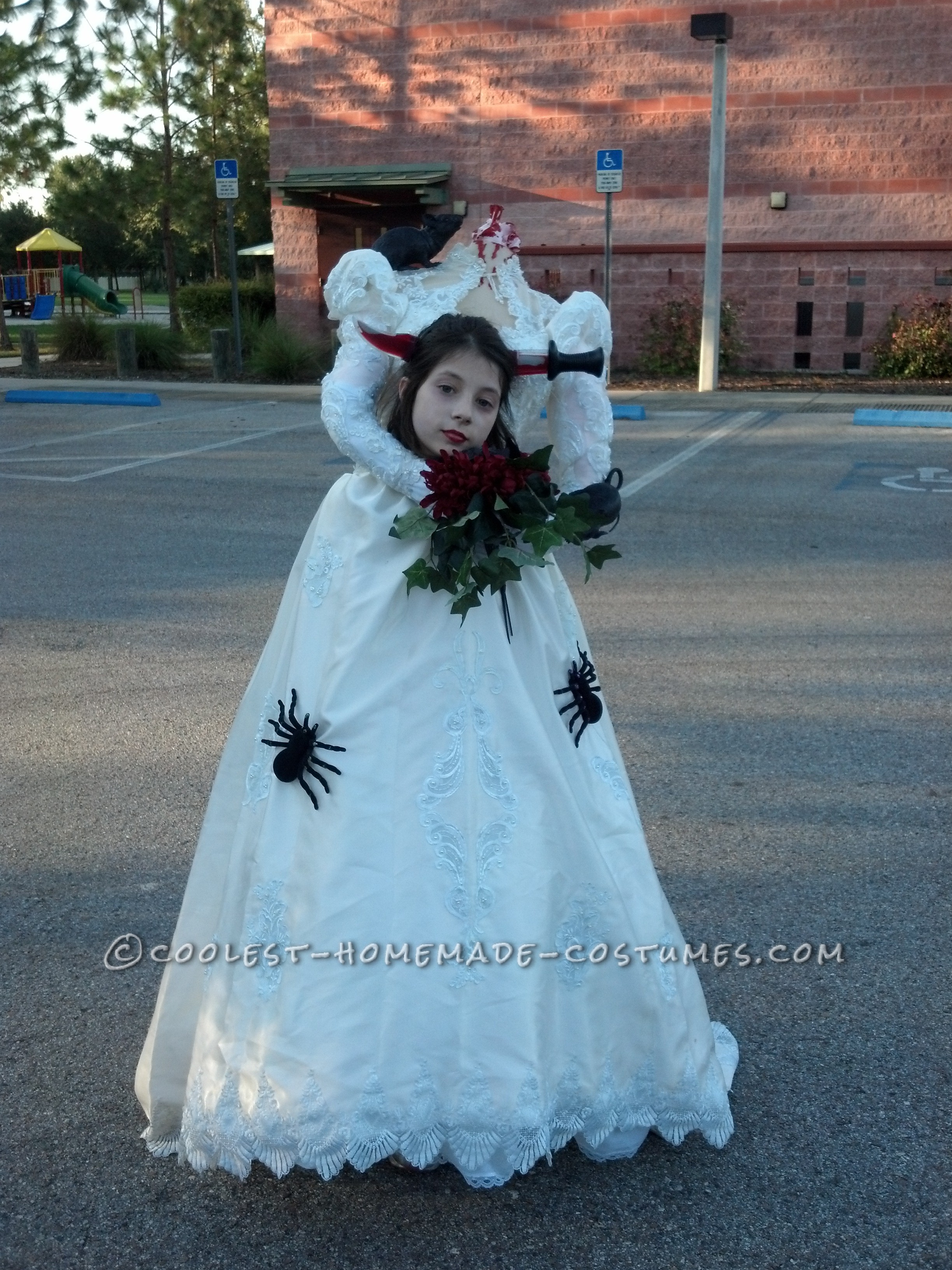 Cool Handmade Headless Bride Costume