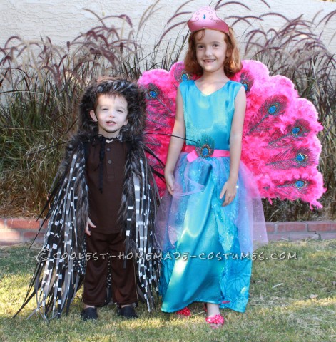 Barbie The Island Princess Doll Costume and a Prickly Porcupine Costume