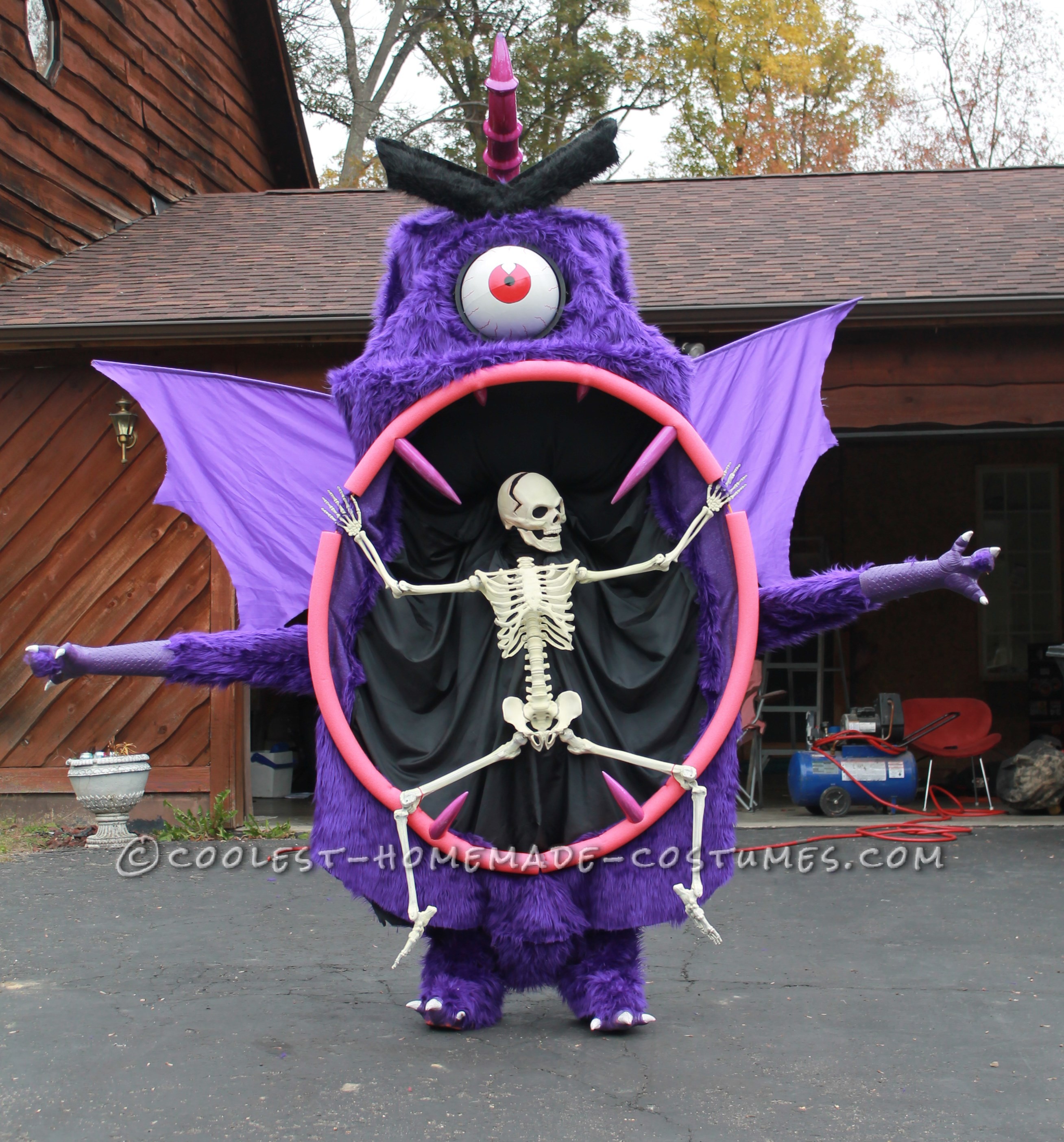 Coolest Homemade Purple People Eater Costume