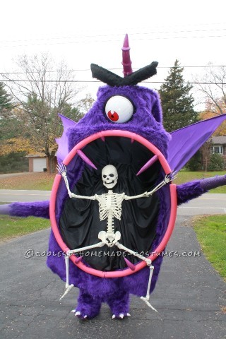 Coolest Homemade Purple People Eater Costume