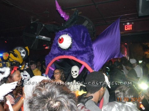 Coolest Homemade Purple People Eater Costume