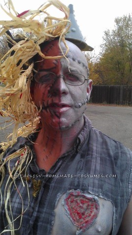 Half Tin Man Half Scarecrow Costume