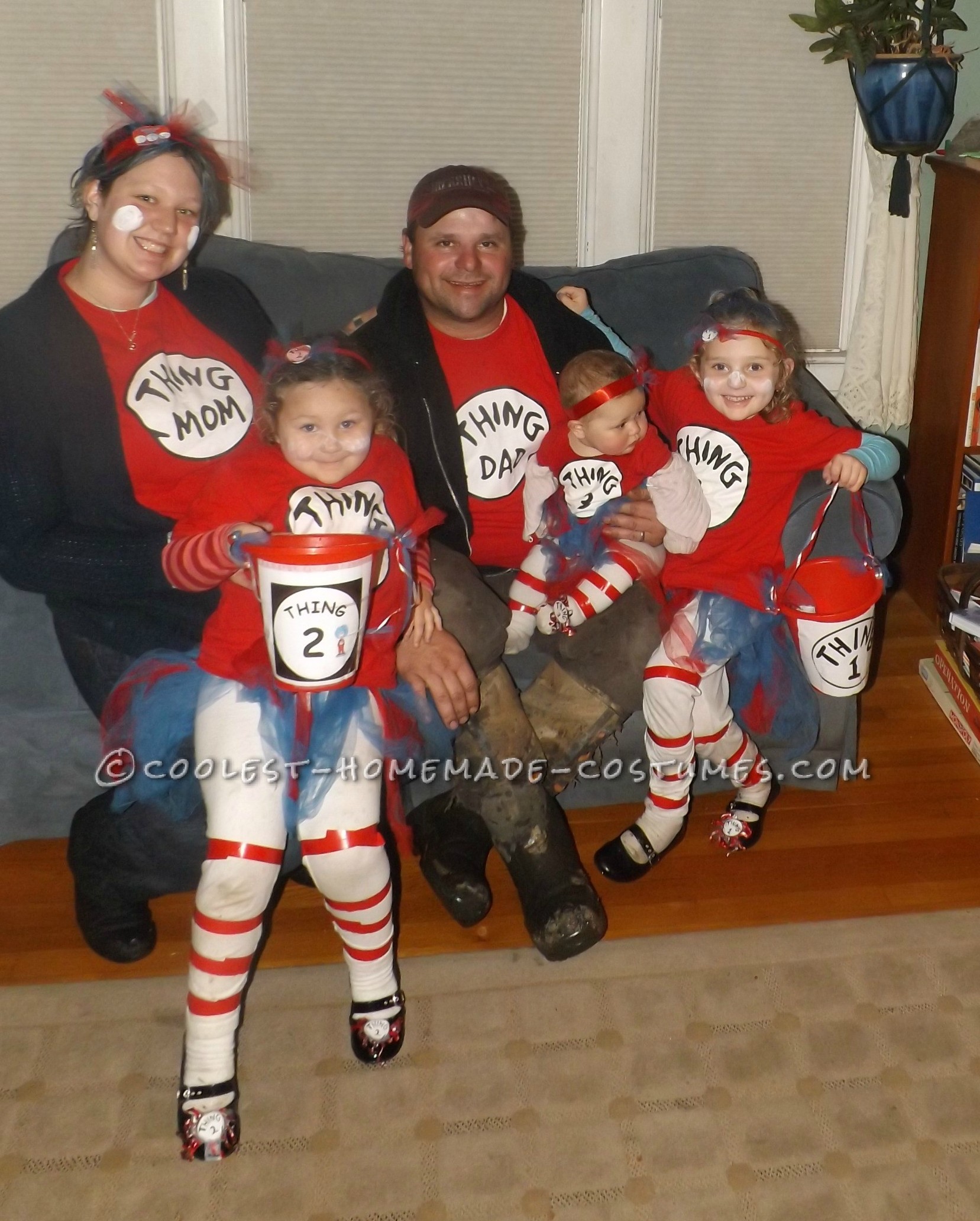 Dr. Seuss "Thing" Family Halloween Costumes