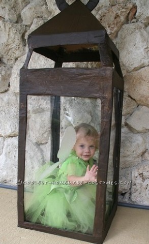 Pretty Tinkerbell in a Lantern Handmade Toddler Girl Costume