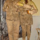 Gold Trophy Wife and Master Baiter Couple Costume