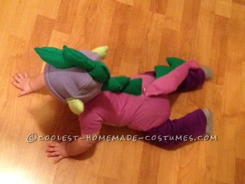 Cheap and Cute Mom and Baby Costume: Twilight Sparkle and Baby Spike the Dragon