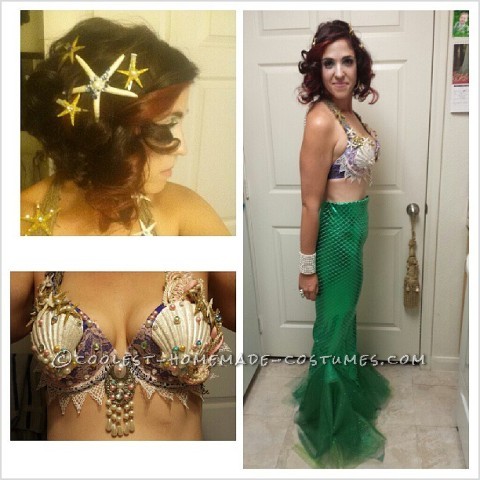 Ultra Feminine and Fun Homemade Mermaid Costume