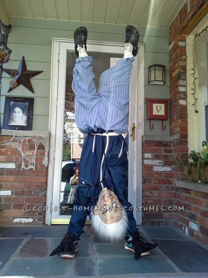 Upside Down Old Man Illusion Costume