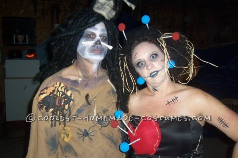 Voodoo Doll and Witch Doctor Couple Halloween Costume