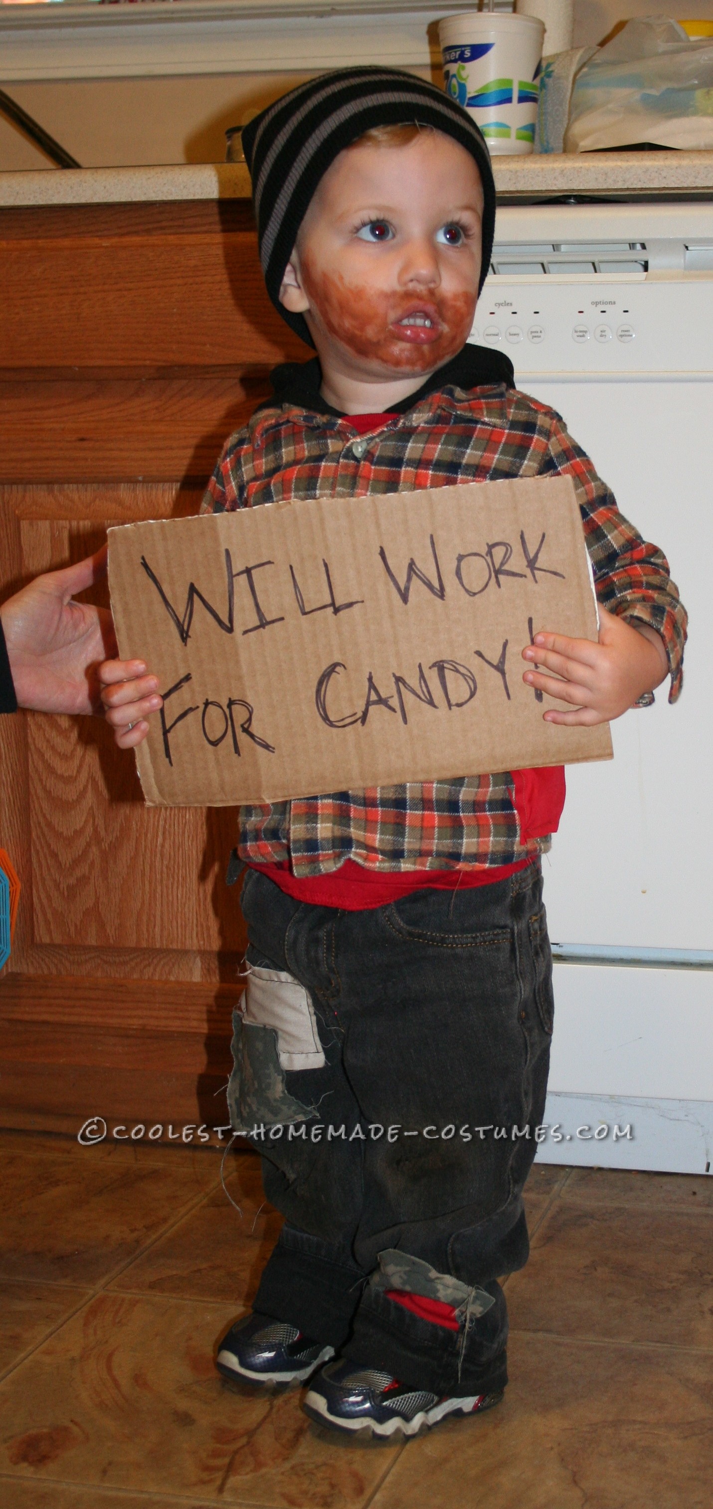 Funny and Easy Toddler Costume Idea: Will Work for Candy!