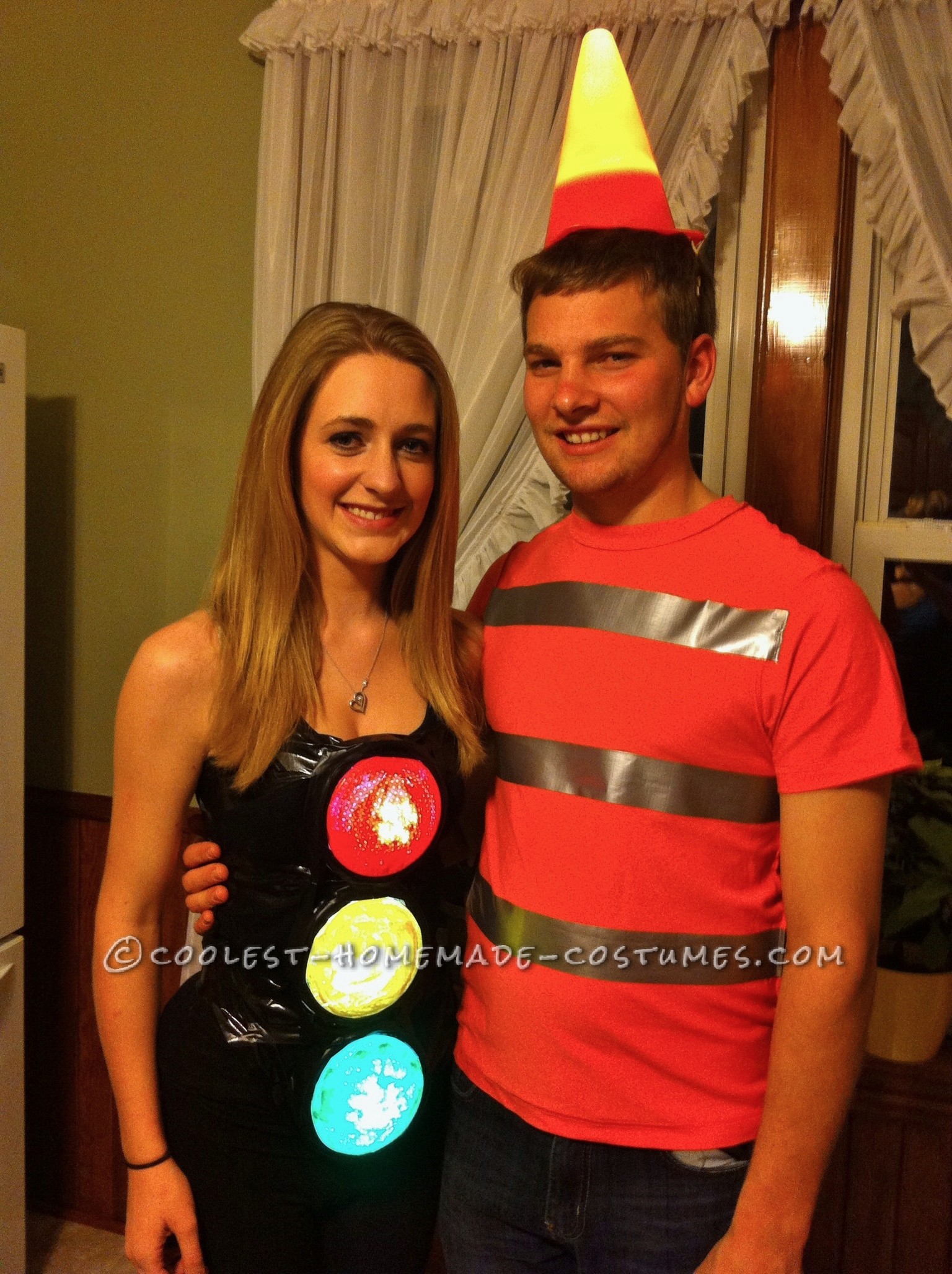 Working Traffic Light and Pylon Couple Costume