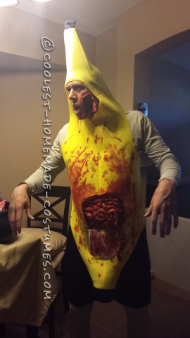 Funny and Different Zombie Banana Man Costume