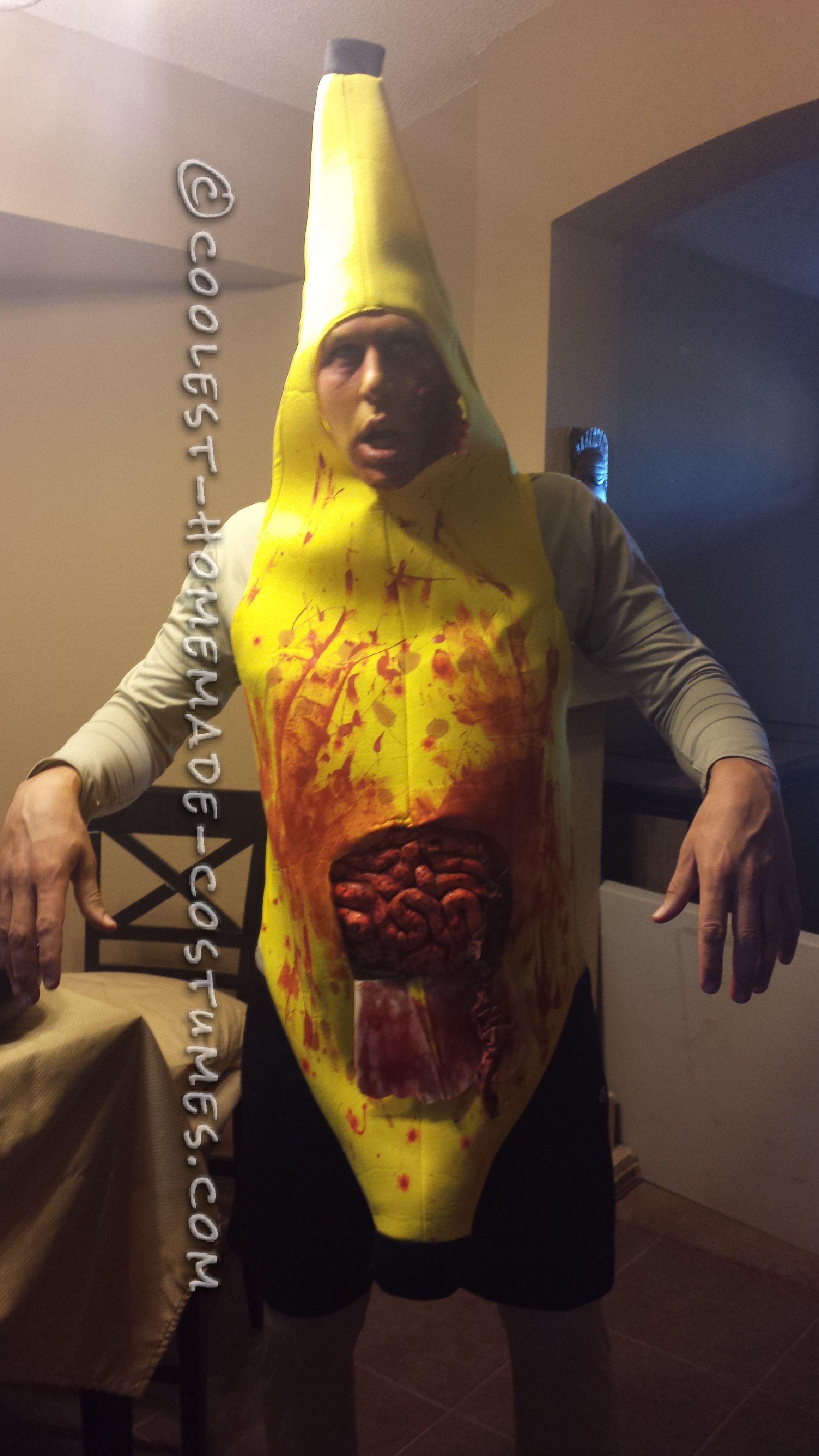 Funny and Different Zombie Banana Man Costume