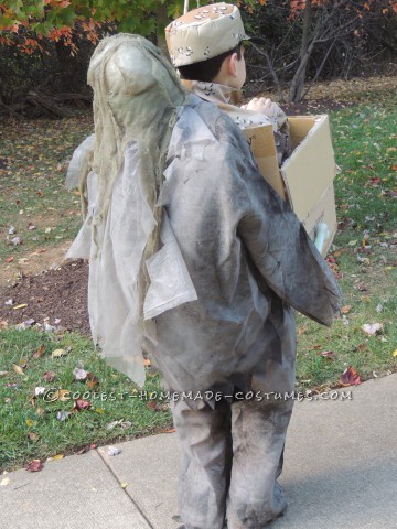 Zombie Freeride Illusion Costume for a Boy