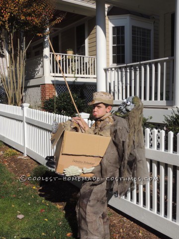 Zombie Freeride Illusion Costume for a Boy