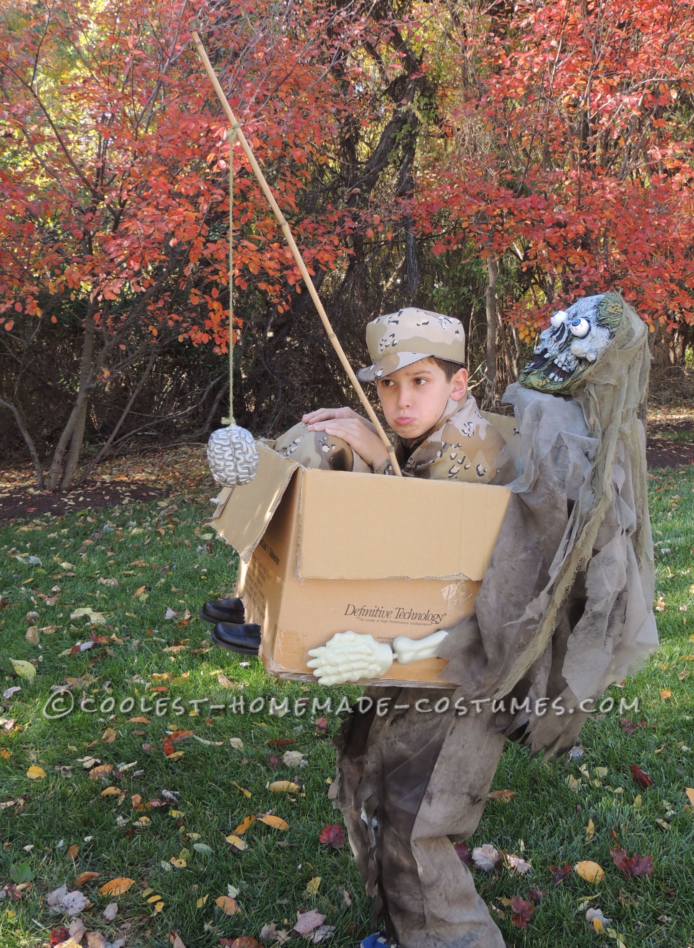 Zombie Freeride Illusion Costume for a Boy