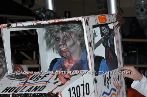 Creepy DIY Zombie Truckers Couple Costume