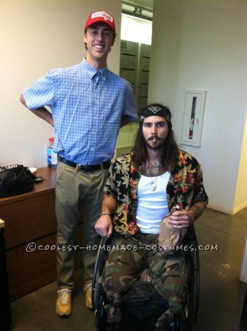 Lt. Dan and Forrest Gump Take Halloween by Storm