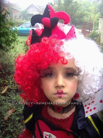 Queen of Hearts DIY Costume for a Girl