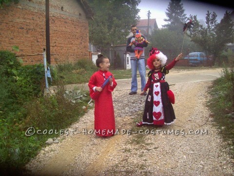 Queen of Hearts DIY Costume for a Girl