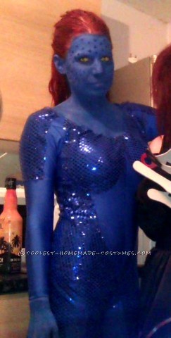 Sexy Handmade Mystique Costume