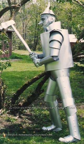 Newly finished Tin Man costume - profile