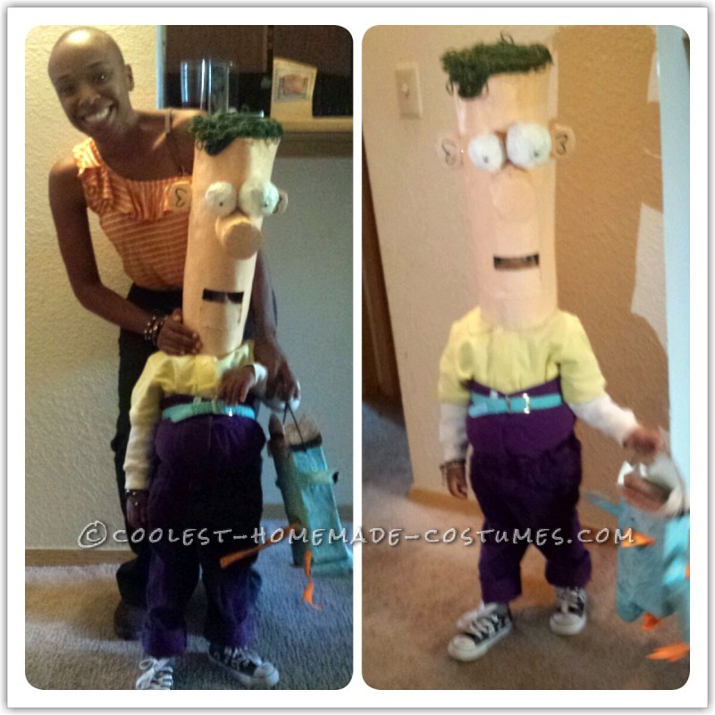 Super Easy Homemade Ferb Costume