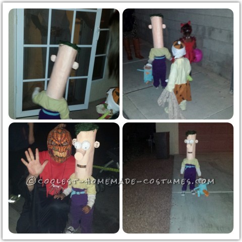 Super Easy Homemade Ferb Costume