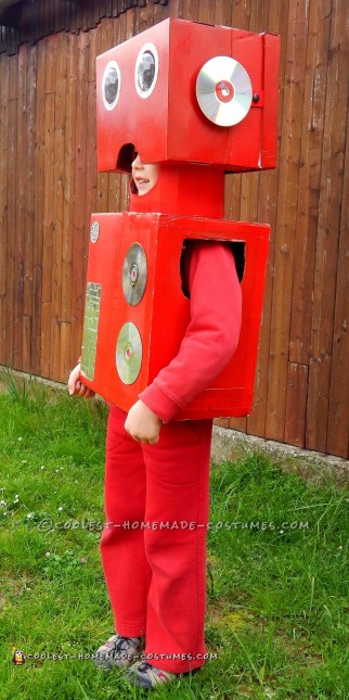 Cool Red Robot Costume