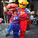 Sesame Street Costumes with Papier Mache Masks