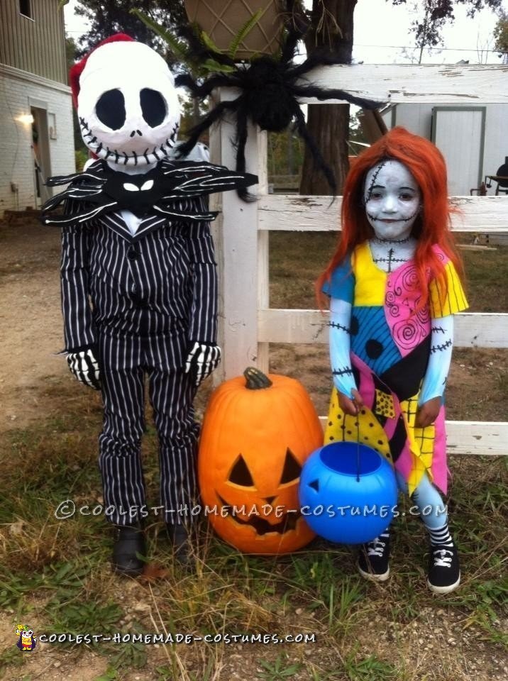 Jack and Sally Kids Costume
