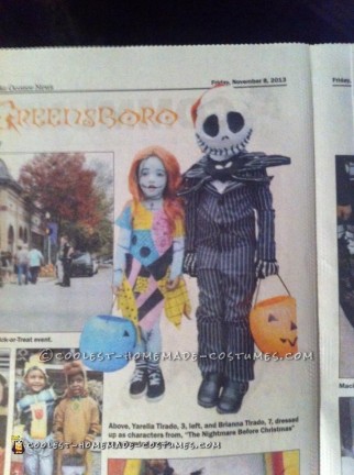 Jack and Sally Kids Costume