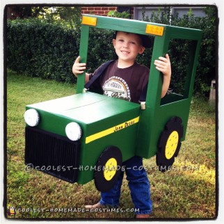 Coolest John Deere Tractor Costume for 4-Year Old Boy