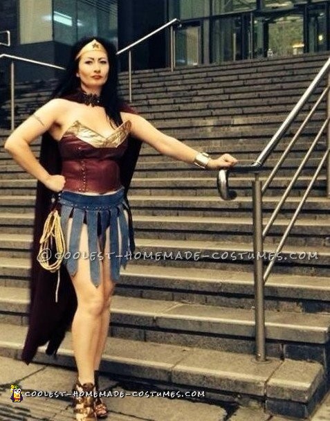 Sexy DIY Wonder Woman Costume in Amazonian Warrior Style