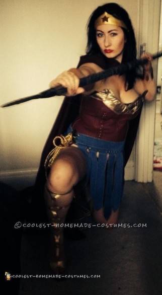Sexy DIY Wonder Woman Costume in Amazonian Warrior Style