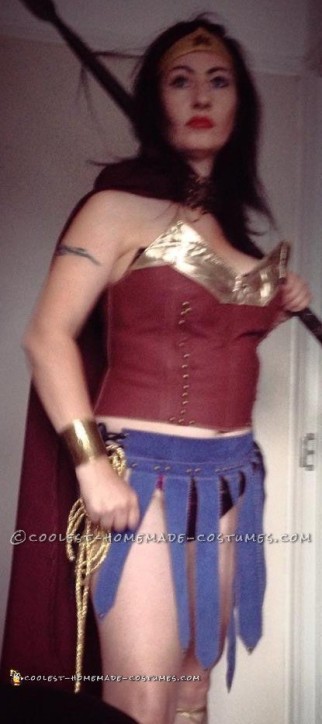 Sexy DIY Wonder Woman Costume in Amazonian Warrior Style