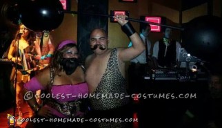 Vintage Homemade Circus Freaks Couple Costume