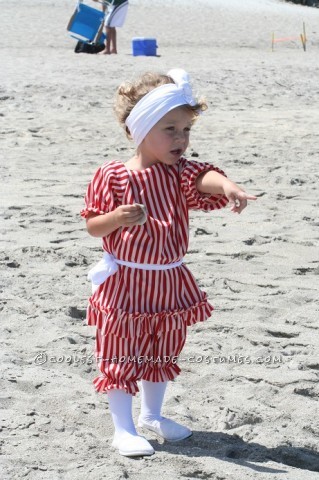 Beautiful Girl's Victorian Beach Bather Costume