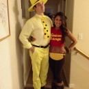 Curious George and The Man In The Yellow Hat Couple Costume