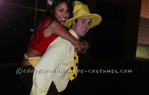 Curious George and The Man In The Yellow Hat Couple Costume