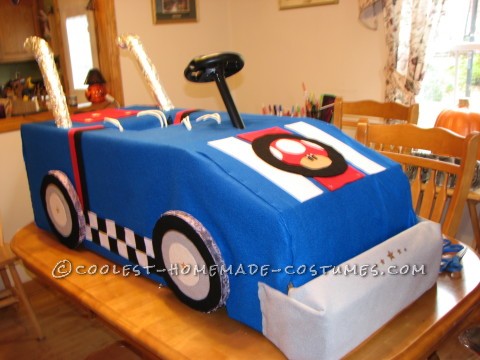 Cool Mario Bros. Toad Racing Kart Costume