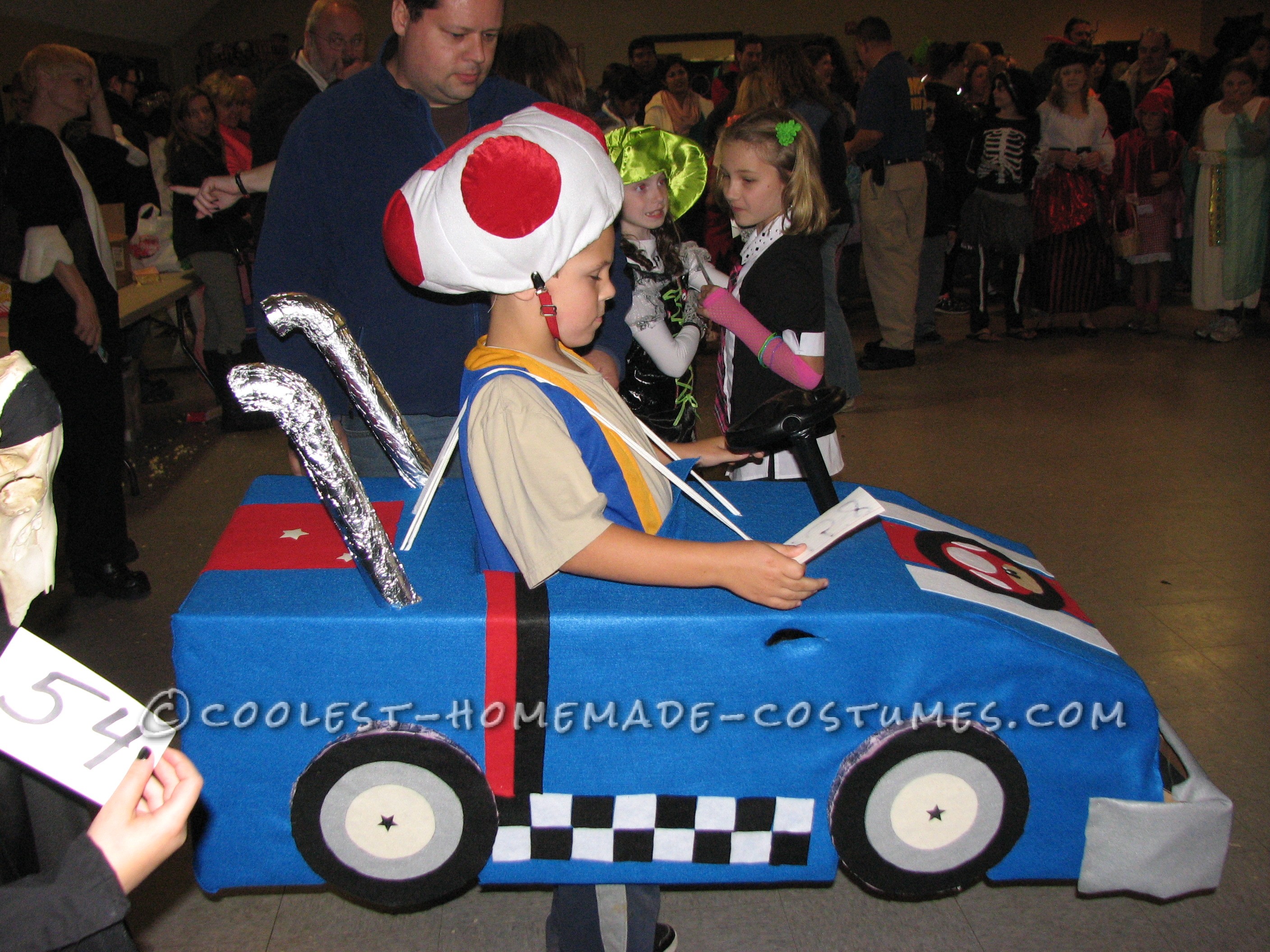 Cool Mario Bros. Toad Racing Kart Costume