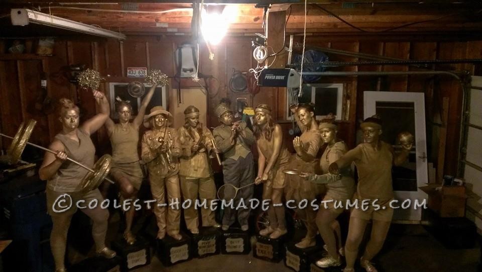 Amazing Golden Trophies Group Costume