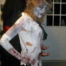 Creepy Homemade Knocked-Up Zombie Costume