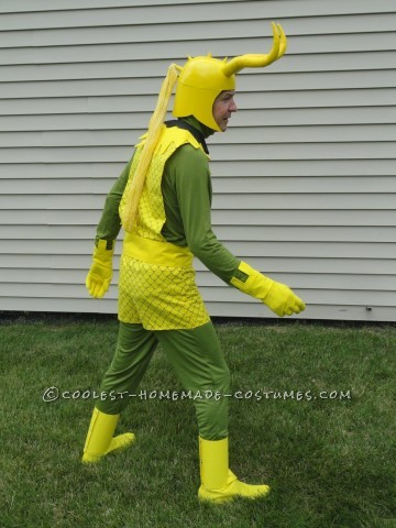 Cool Homemade Loki Costume from Marvel Comics