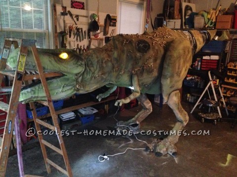 Epic DIY Cyborg T-Rex Costume