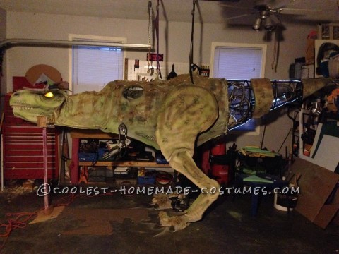 Epic DIY Cyborg T-Rex Costume