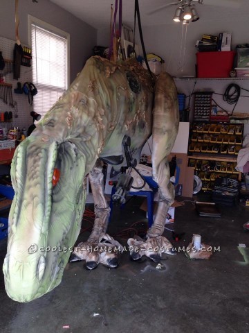 Epic DIY Cyborg T-Rex Costume