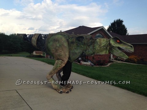 Epic DIY Cyborg T-Rex Costume