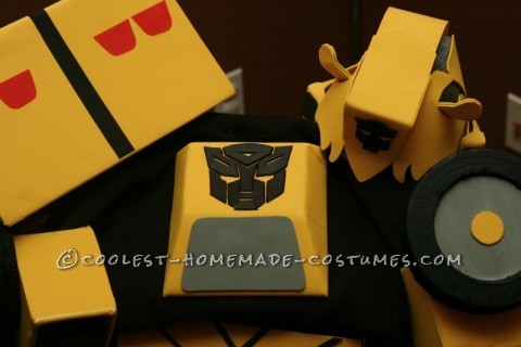 Cool Bumblebee Autobot Homemade Costume for Toddlers